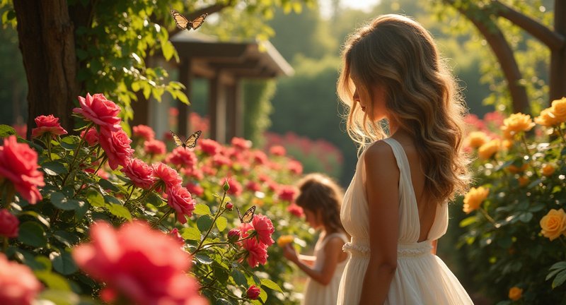 The Beauty of High and Magic Rose Bush