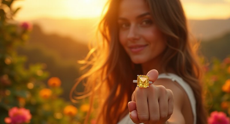 The Charm of Ring Yellow Topaz