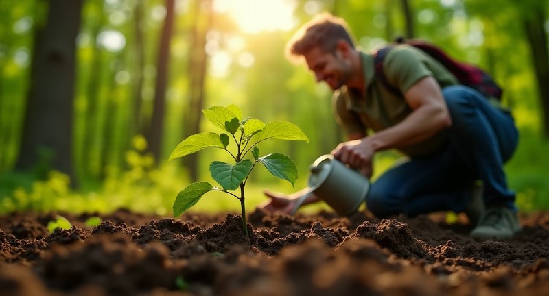 The Growth of a Maple Tree Sapling