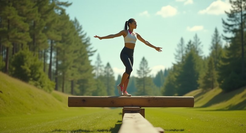 The Stability of a Wooden Balance Beam